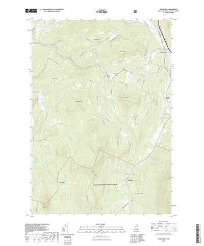 United States Geological Survey Sugar Hill, NH (2021, 24000-Scale) digital map