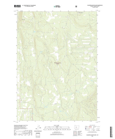 United States Geological Survey Sugarpine Mountain NW, OR (2020, 24000-Scale) digital map