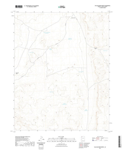 United States Geological Survey Sullivan Draw North, AZ (2021, 24000-Scale) digital map