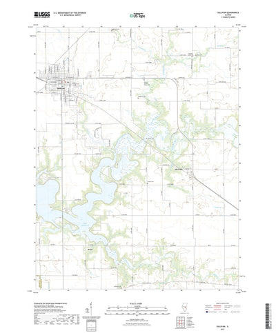 United States Geological Survey Sullivan, IL (2021, 24000-Scale) digital map