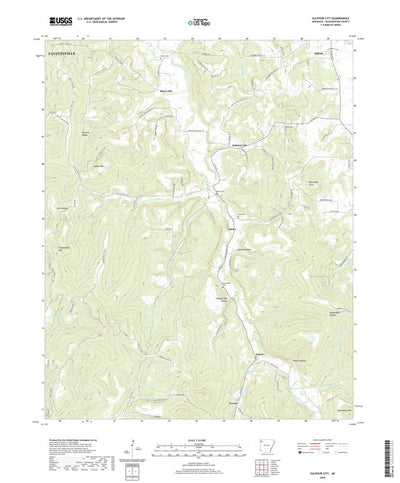United States Geological Survey Sulphur City, AR (2020, 24000-Scale) digital map