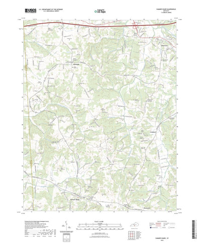 United States Geological Survey Summer Shade, KY (2022, 24000-Scale) digital map