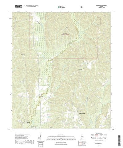 United States Geological Survey Summerfield, AL (2021, 24000-Scale) digital map