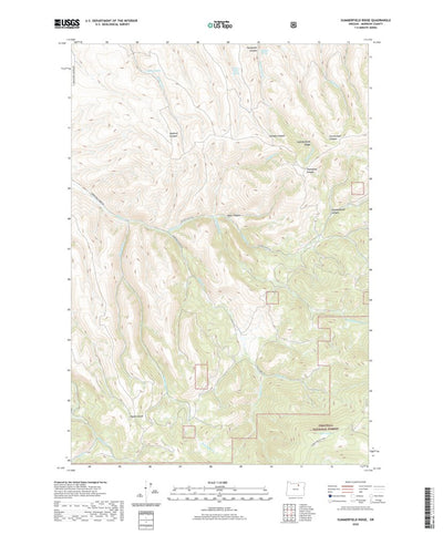 United States Geological Survey Summerfield Ridge, OR (2020, 24000-Scale) digital map