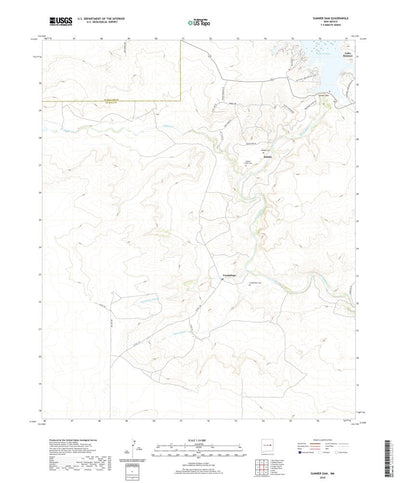 United States Geological Survey Sumner Dam, NM (2020, 24000-Scale) digital map