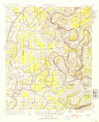 United States Geological Survey Sumner, MS (1931, 62500-Scale) digital map
