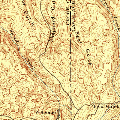 United States Geological Survey Sundance, WY-SD (1898, 125000-Scale) digital map
