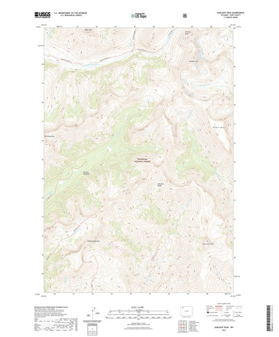 United States Geological Survey Sunlight Peak, WY (2021, 24000-Scale) digital map