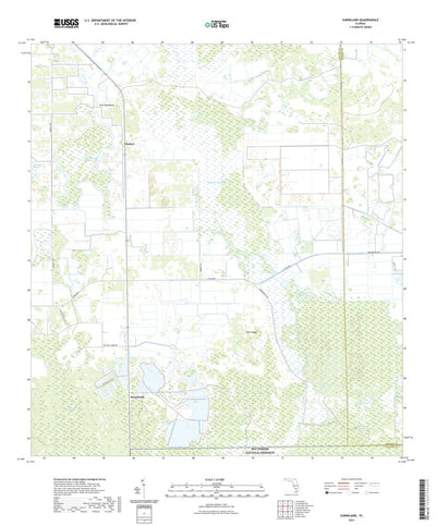 United States Geological Survey Sunniland, FL (2021, 24000-Scale) digital map