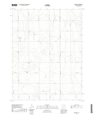 United States Geological Survey Sunnydale, CO (2022, 24000-Scale) digital map