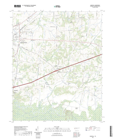 United States Geological Survey Sunnyhill, TN (2022, 24000-Scale) digital map