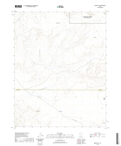 United States Geological Survey Sunset Flat, UT (2020, 24000-Scale) digital map