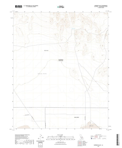 United States Geological Survey Superior Valley, CA (2021, 24000-Scale) digital map