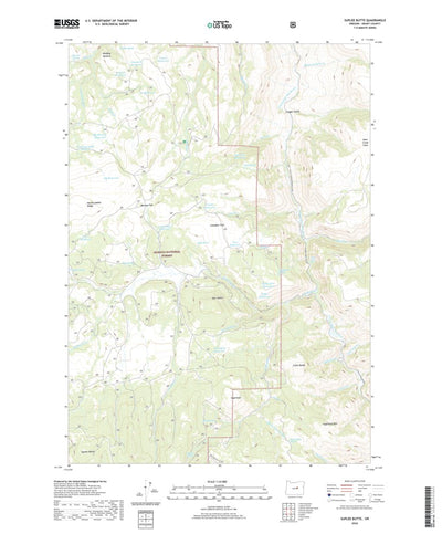 United States Geological Survey Suplee Butte, OR (2020, 24000-Scale) digital map