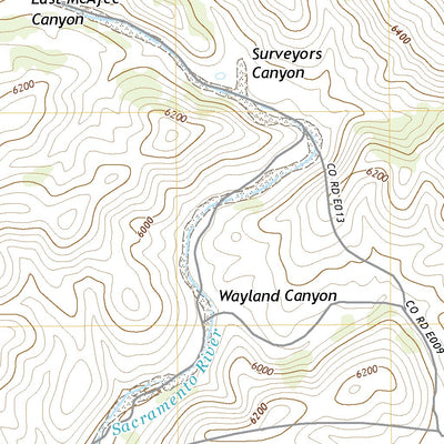 United States Geological Survey Surveyors Canyon, NM (2020, 24000-Scale) digital map