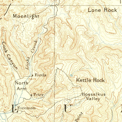 United States Geological Survey Susanville E, CA (1893, 250000-Scale) digital map