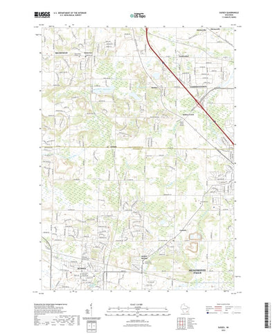 United States Geological Survey Sussex, WI (2022, 24000-Scale) digital map