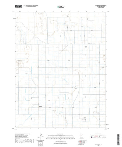 United States Geological Survey Sutherland, UT (2020, 24000-Scale) digital map
