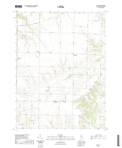 United States Geological Survey Sutter, IL (2021, 24000-Scale) digital map