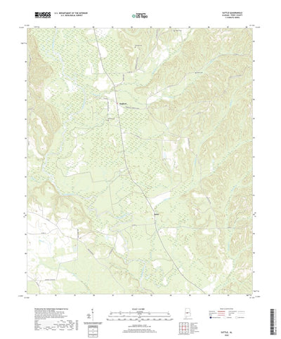 United States Geological Survey Suttle, AL (2020, 24000-Scale) digital map