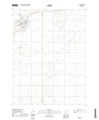 United States Geological Survey Sutton, NE (2021, 24000-Scale) digital map