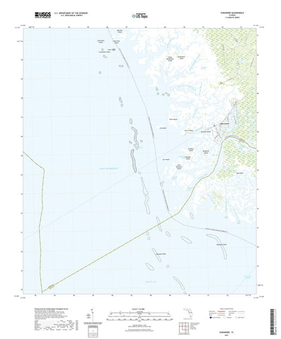 United States Geological Survey Suwannee, FL (2021, 24000-Scale) digital map