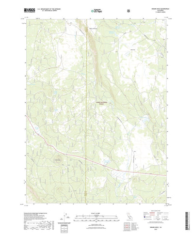 United States Geological Survey Swains Hole, CA (2022, 24000-Scale) digital map