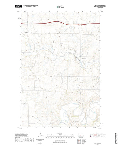 United States Geological Survey Sweet Briar, ND (2020, 24000-Scale) digital map