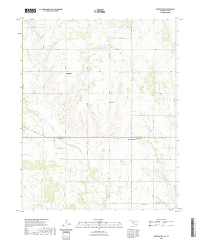 United States Geological Survey Sweetwater, OK (2022, 24000-Scale) digital map