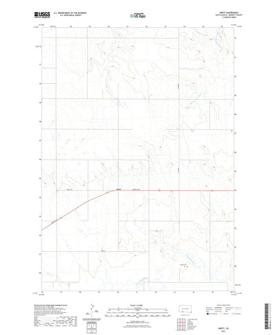 United States Geological Survey Swett, SD (2021, 24000-Scale) digital map