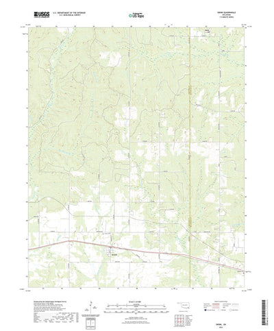 United States Geological Survey Swink, OK (2022, 24000-Scale) digital map