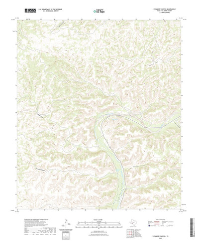 United States Geological Survey Sycamore Canyon, TX (2022, 24000-Scale) digital map
