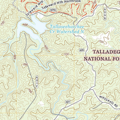 United States Geological Survey Sylacauga East, AL (2021, 24000-Scale) digital map