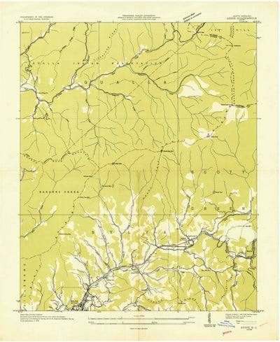 United States Geological Survey Sylva North, NC (1935, 24000-Scale) digital map