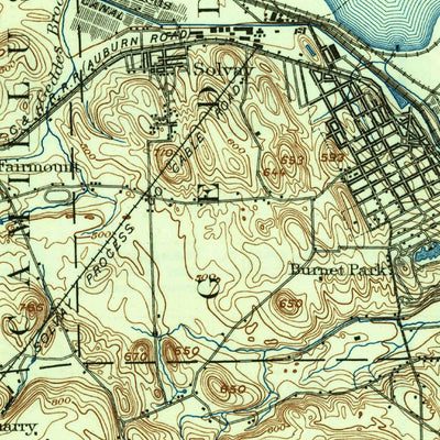 United States Geological Survey Syracuse, NY (1898, 62500-Scale) digital map