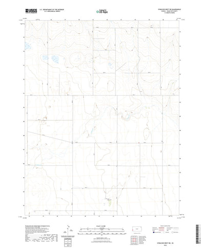 United States Geological Survey Syracuse West SW, KS (2022, 24000-Scale) digital map