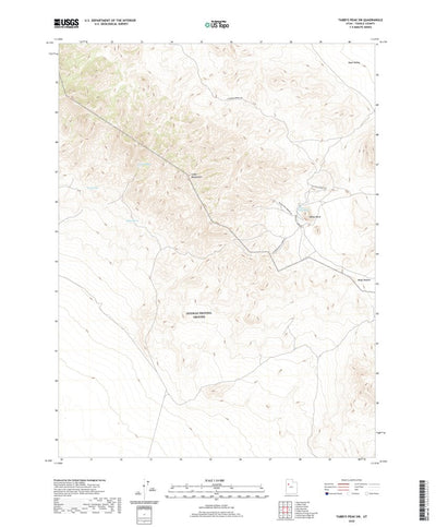 United States Geological Survey Tabbys Peak SW, UT (2020, 24000-Scale) digital map