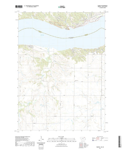 United States Geological Survey Tabor SE, NE (2021, 24000-Scale) digital map