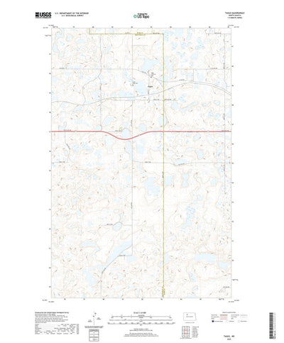 United States Geological Survey Tagus, ND (2020, 24000-Scale) digital map