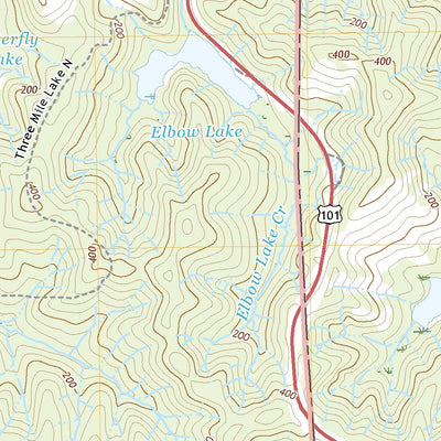 United States Geological Survey Tahkenitch Creek, OR (2020, 24000-Scale) digital map