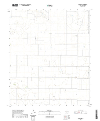 United States Geological Survey Tahoka SW, TX (2022, 24000-Scale) digital map