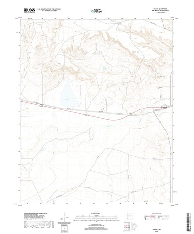 United States Geological Survey Taiban, NM (2020, 24000-Scale) digital map