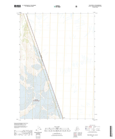 United States Geological Survey Taku River A-4 SE, AK (2021, 25000-Scale) digital map