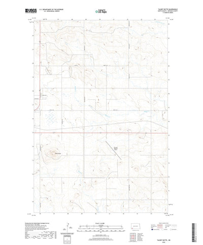 United States Geological Survey Talbot Butte, ND (2020, 24000-Scale) digital map