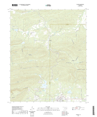 United States Geological Survey Talihina, OK (2022, 24000-Scale) digital map
