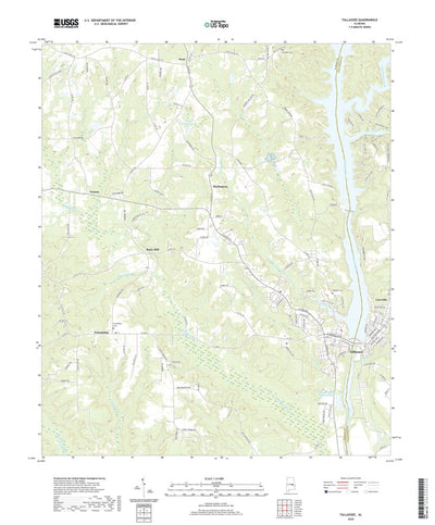 United States Geological Survey Tallassee, AL (2020, 24000-Scale) digital map