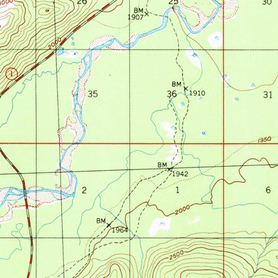 United States Geological Survey Tanacross A-5, AK (1948, 63360-Scale) digital map