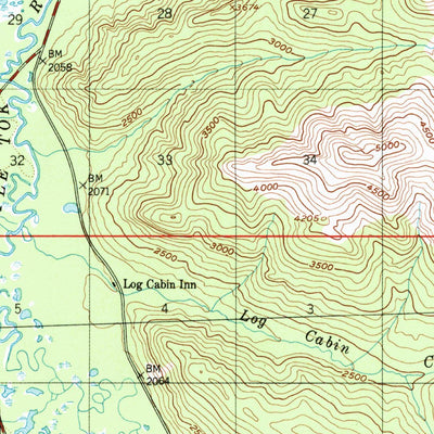 United States Geological Survey Tanacross A-5, AK (1948, 63360-Scale) digital map