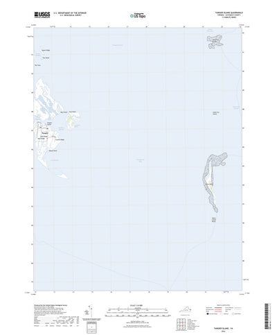United States Geological Survey Tangier Island, VA (2022, 24000-Scale) digital map