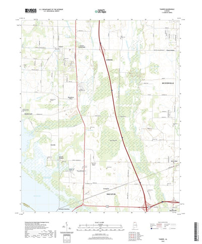 United States Geological Survey Tanner, AL (2020, 24000-Scale) digital map